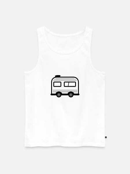 Small caravan - Men's Premium Organic Tank Top - white