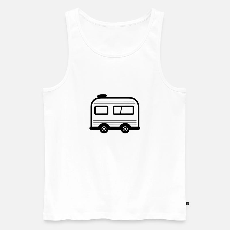 Small caravan - Men's Premium Organic Tank Top - white