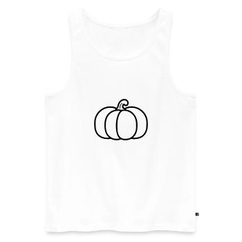 citrouille - Débardeur bio Premium Homme - blanc - Devant - Michal (187cm)