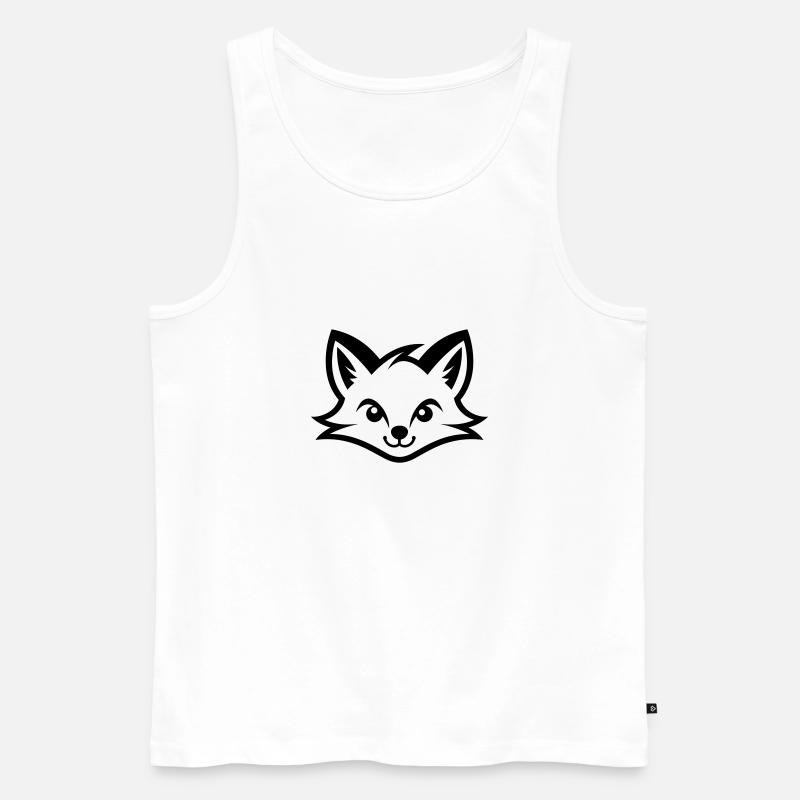 Fuchs - Männer Premium Bio Tank Top - Weiß