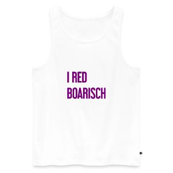 I red boarisch - Men's Premium Organic Tank Top - white - Front - AI Model Male 178 light (178cm)