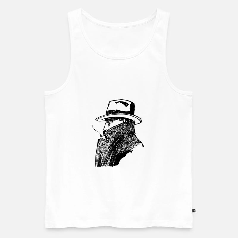agent - Männer Premium Bio Tank Top - Weiß
