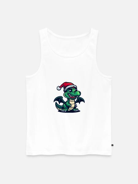 Dragon Christmas - Men's Premium Organic Tank Top - white