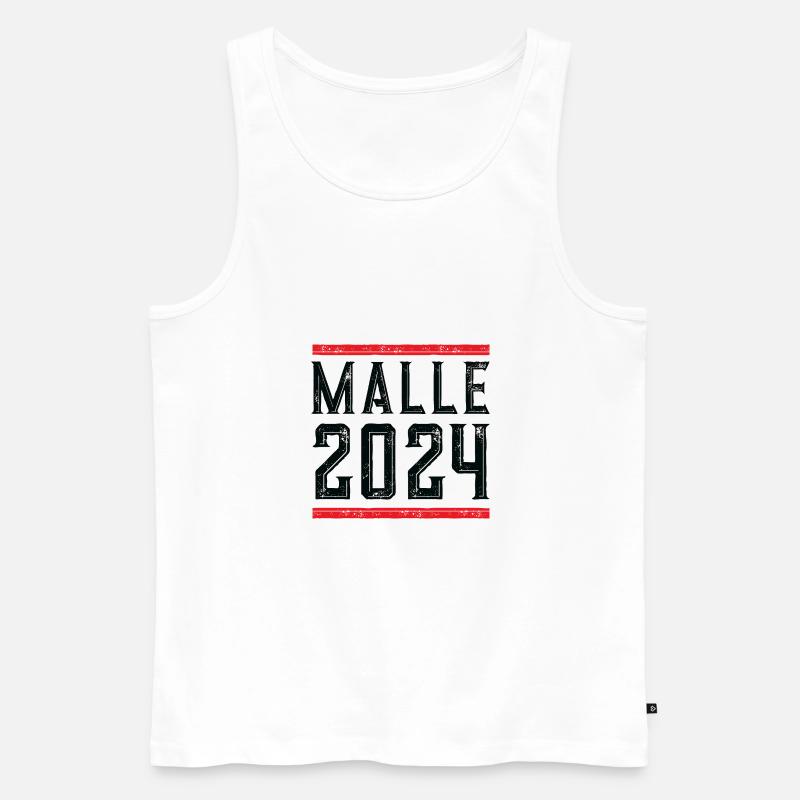 Malle 2024 - Männer Premium Bio Tank Top - Weiß
