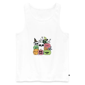 Halloween Party Figuren - Männer Premium Bio Tank Top - Weiß - Vorne - AI Model Male 178 light (178cm)