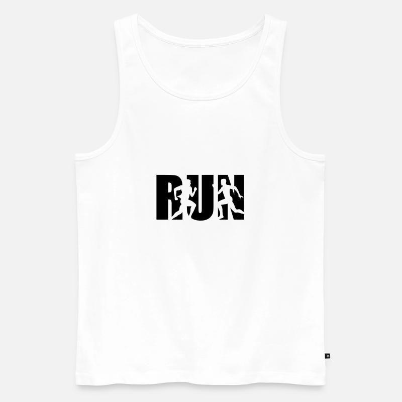 Run, Running, Runner - Men's Premium Organic Tank Top - white