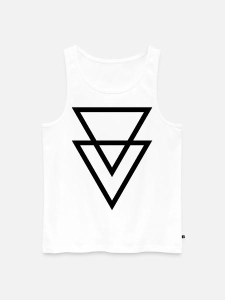 Triangles Symbols Vector - Men's Premium Organic Tank Top - white
