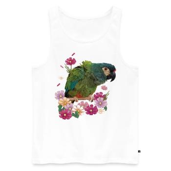 Das Maracanã - Männer Premium Bio Tank Top - Weiß - Vorne - AI Model Male 178 light (178cm)