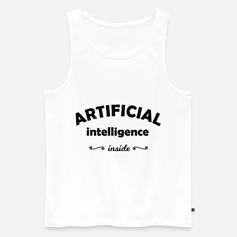 Die Computer Intelligenz - Männer Premium Bio Tank Top - Weiß