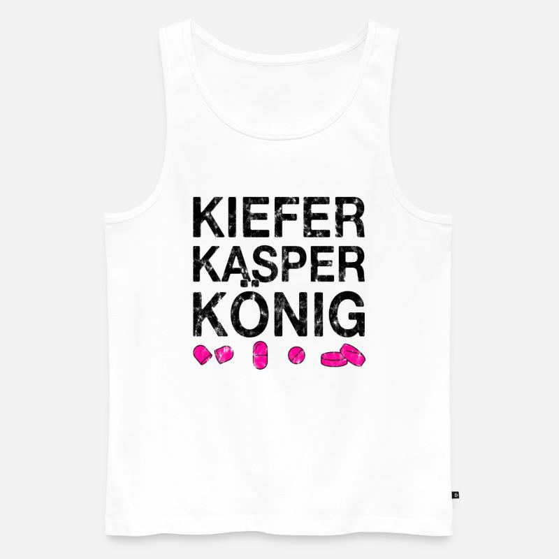 Techno party feiern Spruch - Männer Premium Bio Tank Top - Weiß