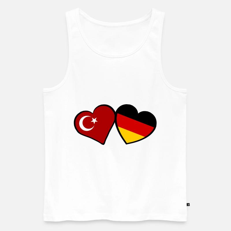 Die türkisch deutsche Partnerschaft - Männer Premium Bio Tank Top - Weiß