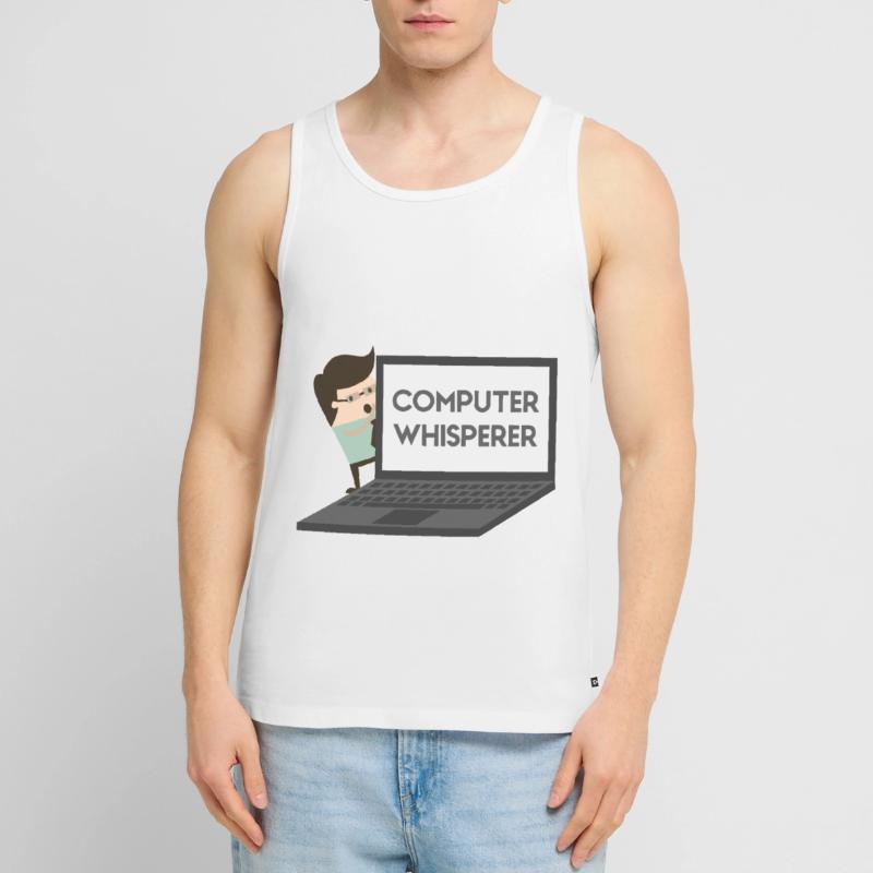 Computer Whisperer Programmer Computer Scientist Men's Premium Organic Tank Top
