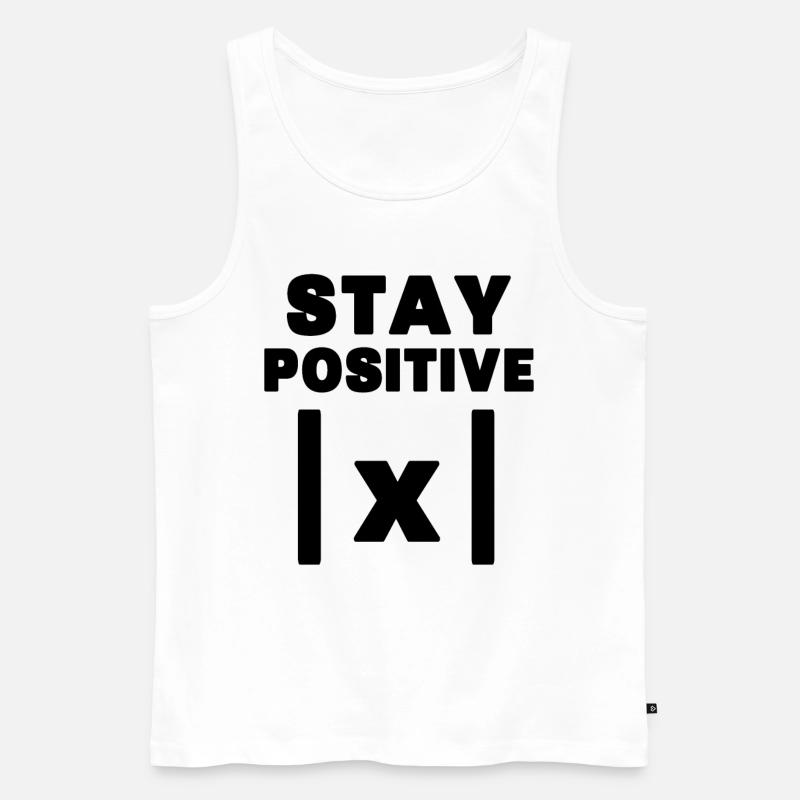 Mathe Spruch - Männer Premium Bio Tank Top - Weiß
