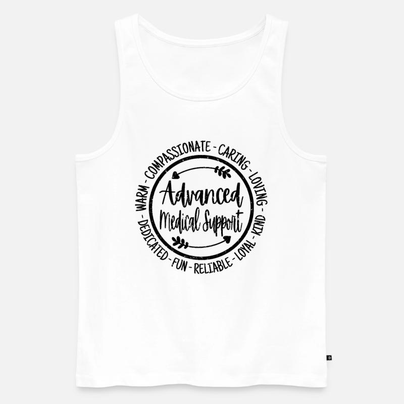 Erweiterter medizinischer Support-Assistent - Männer Premium Bio Tank Top - Weiß