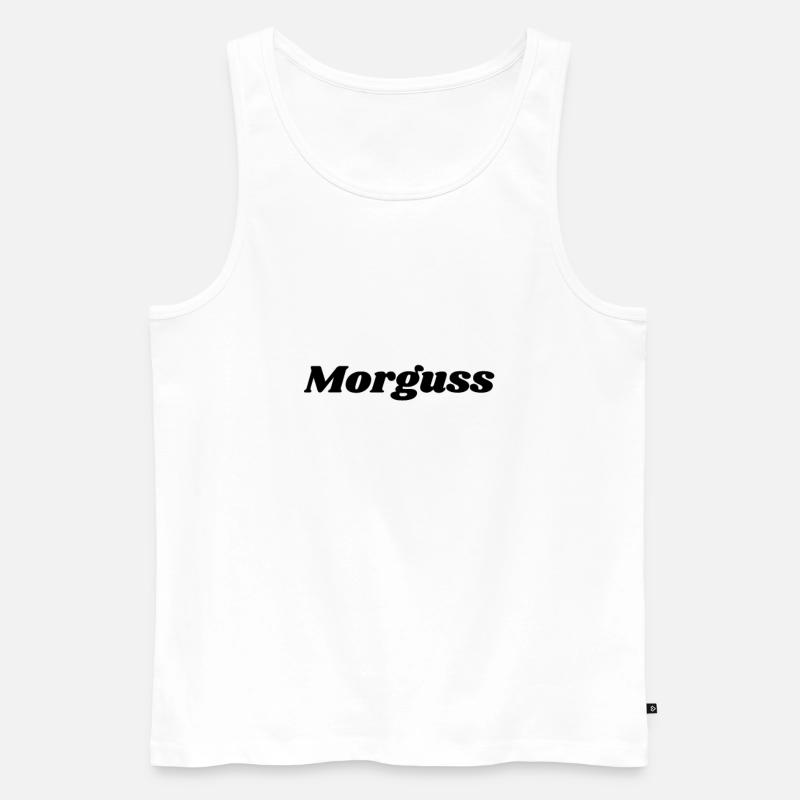 Markus sächsischer Dialekt Name - Männer Premium Bio Tank Top - Weiß