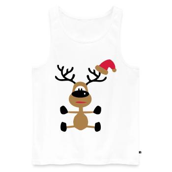 Funny gifts for Christmas - Men's Premium Organic Tank Top - white - Front - Michal (187cm)