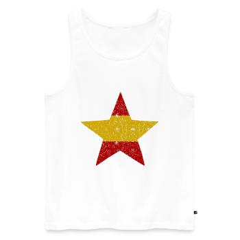 Les stars espagnoles - Débardeur bio Premium Homme - blanc - Devant - AI Model Male 178 light (178cm)