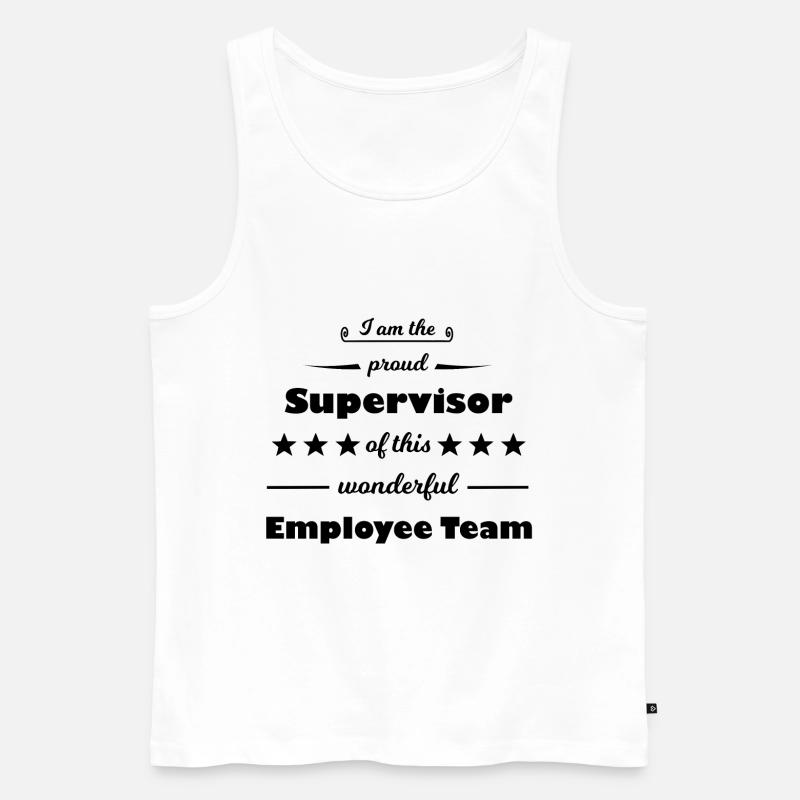 Manager - Männer Premium Bio Tank Top - Weiß