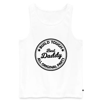 The Best Daddy - Men's Premium Organic Tank Top - white - Front - AI Model Male 178 light (178cm)