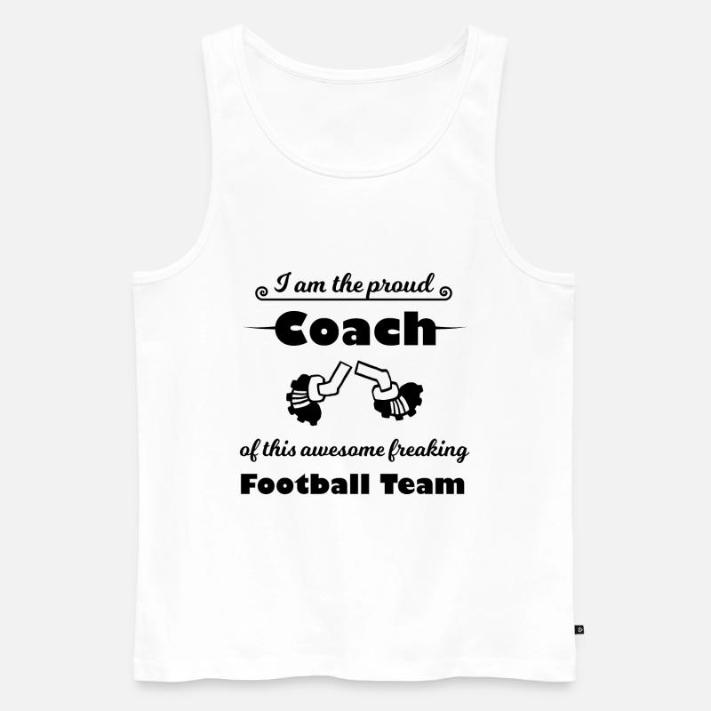 Der beste Trainer - Männer Premium Bio Tank Top - Weiß