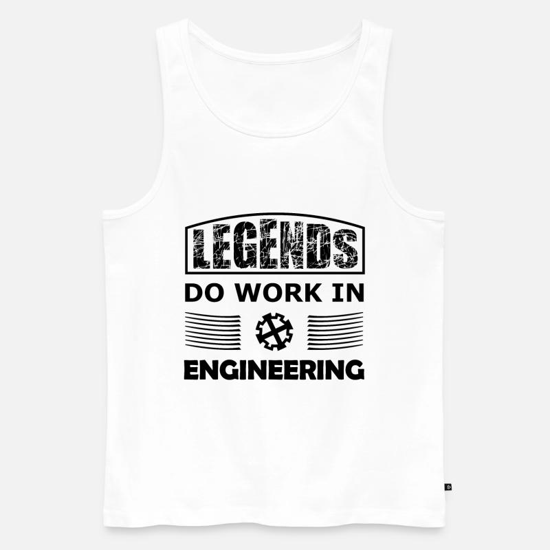 Die Engineering Profis - Männer Premium Bio Tank Top - Weiß