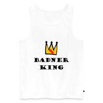 Le roi du Badnerland - Débardeur bio Premium Homme - blanc - Devant - Michal (187cm)