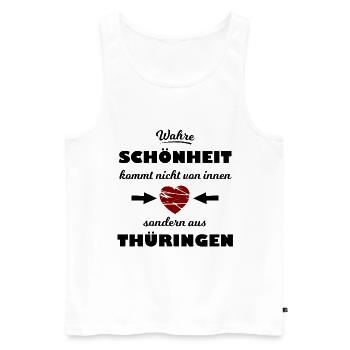 The Thuringians are coming - Men's Premium Organic Tank Top - white - Front - AI Model Male 178 light (178cm)