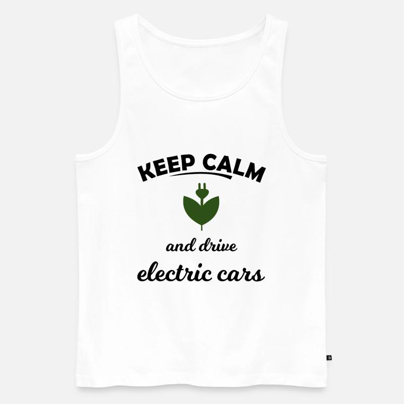 Die elektrischen Autos - Männer Premium Bio Tank Top - Weiß