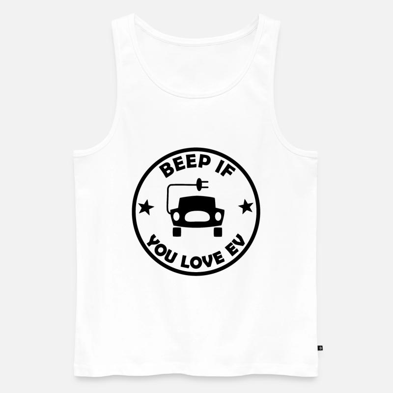 Die E Auto Fans - Männer Premium Bio Tank Top - Weiß