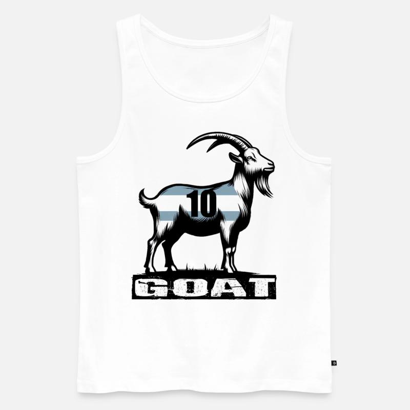 ZIEGE - Männer Premium Bio Tank Top - Weiß
