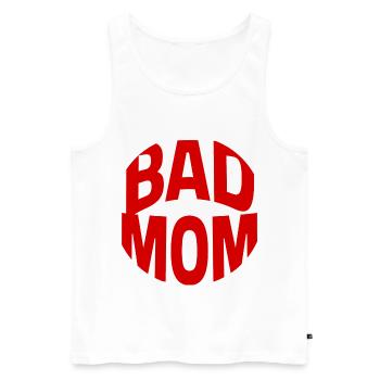 Mauvaise maman - Débardeur bio Premium Homme - blanc - Devant - AI Model Male 178 light (178cm)