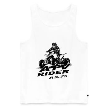 Quad Racing - ATV Racer - Débardeur bio Premium Homme - blanc - Devant - Michal (187cm)