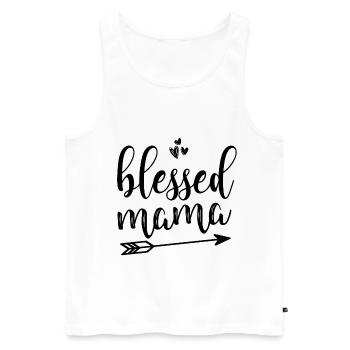 Mère Maman - Débardeur bio Premium Homme - blanc - Devant - Michal (187cm)