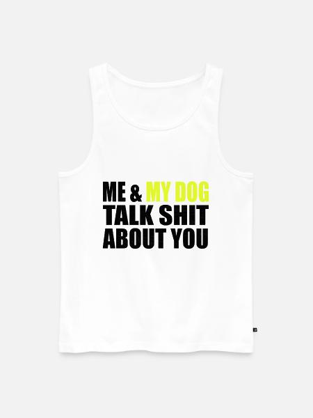 Dog dogs - Men's Premium Organic Tank Top - white