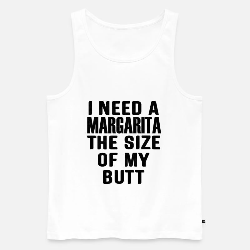 lustige Sprüche Spruch - Männer Premium Bio Tank Top - Weiß