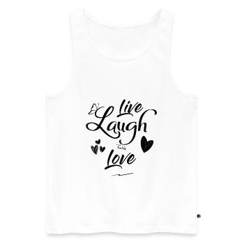 Proverbes - Débardeur bio Premium Homme - blanc - Devant - Michal (187cm)