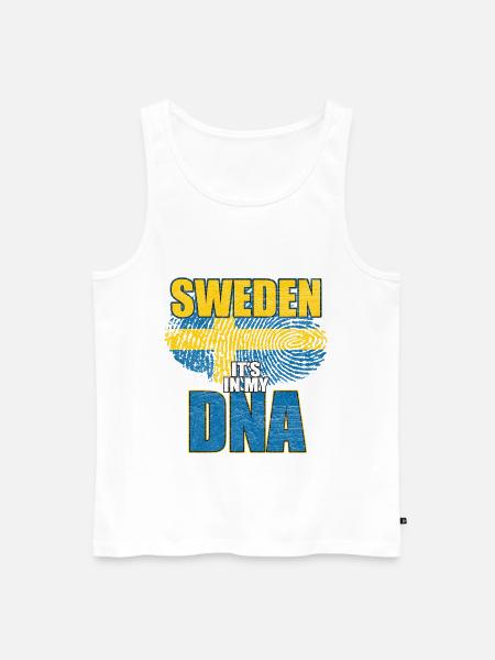 Sweden - Men's Premium Organic Tank Top - white