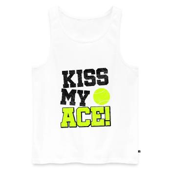 Tennis Tennis Ball Tennis Match Tennis Player - Men's Premium Organic Tank Top - white - Front - Michal (187cm)