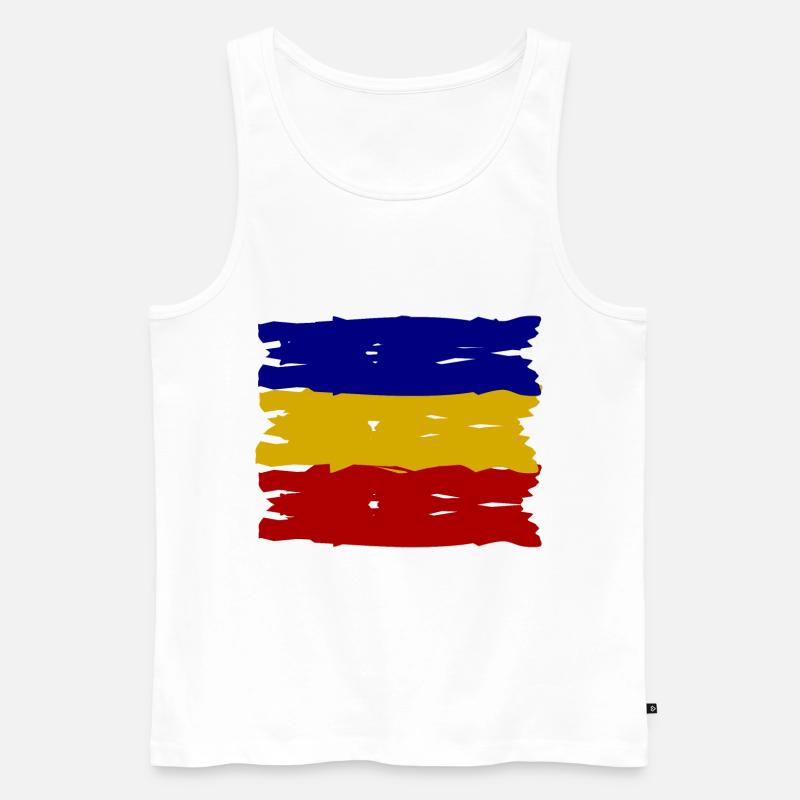 Die Rumänen - Männer Premium Bio Tank Top - Weiß