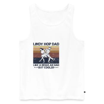 Swing Dance Lindy Hop Design für einen Lindy Hop - Männer Premium Bio Tank Top - Weiß - Vorne - Michal (187cm)
