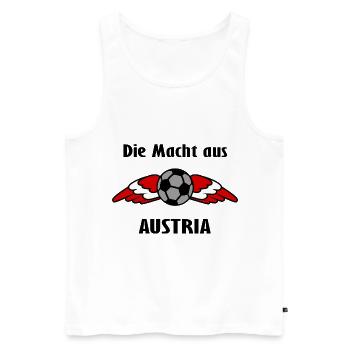 Les supporters de l’Autriche - Débardeur bio Premium Homme - blanc - Devant - Michal (187cm)