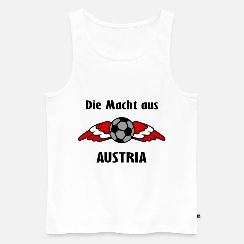 Die Austria Unterstützer - Männer Premium Bio Tank Top - Weiß