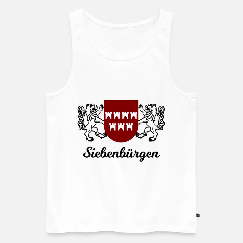 Die Heimat Siebenbürgen - Männer Premium Bio Tank Top - Weiß