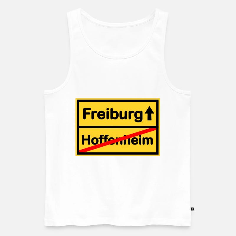 Der Weg nach Freiburg - Männer Premium Bio Tank Top - Weiß
