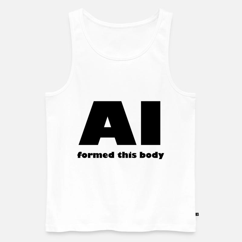 Die künstliche Intelligenz - Männer Premium Bio Tank Top - Weiß