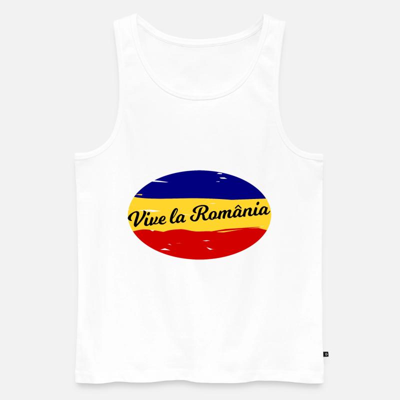 Die Rumänen - Männer Premium Bio Tank Top - Weiß