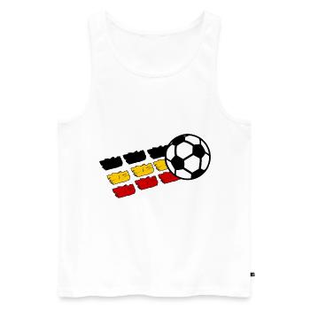 Supporters belges - Débardeur bio Premium Homme - blanc - Devant - Michal (187cm)
