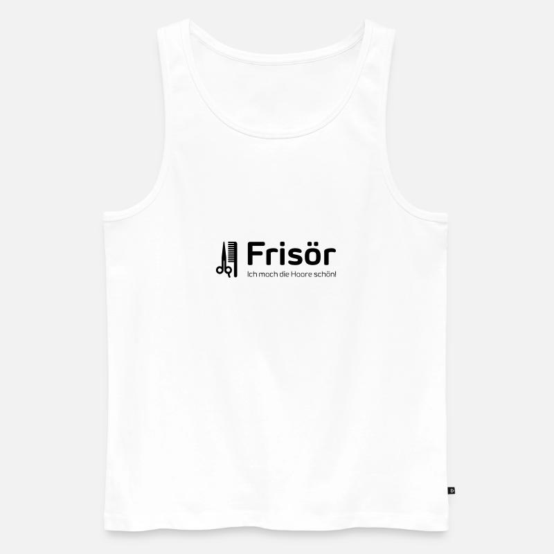 Frisör - Männer Premium Bio Tank Top - Weiß