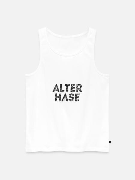 Alter Hase - Männer Premium Bio Tank Top - Weiß