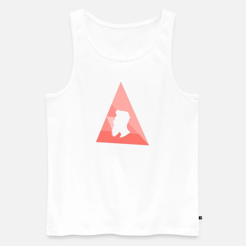 Schnurrbart Sir Bart - Männer Premium Bio Tank Top - Weiß